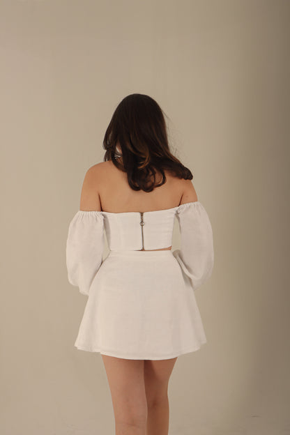 GIHON SET SKIRT WHITE