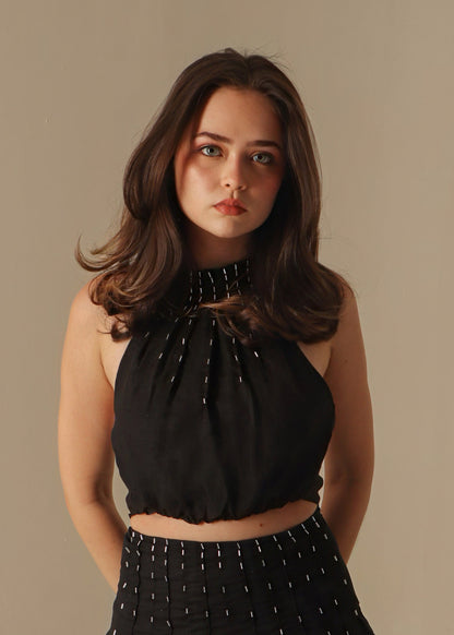 LLUVIA TOP BLACK