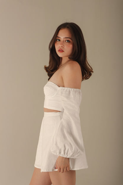 GIHON SET SKIRT WHITE