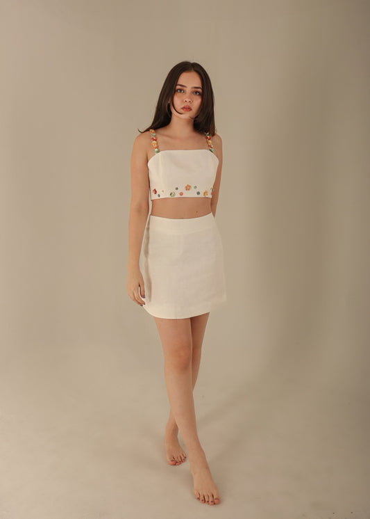 HIDDEKEL FLORAL SKIRT