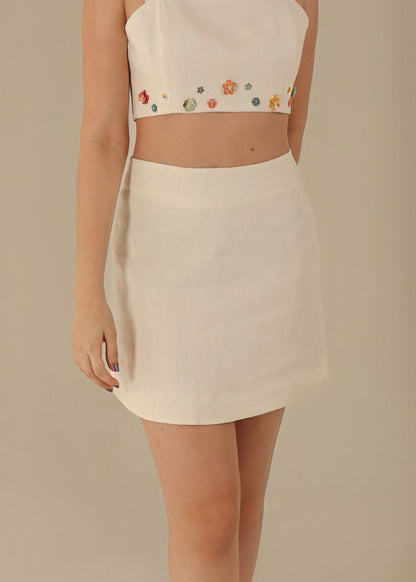 HIDDEKEL FLORAL SKIRT