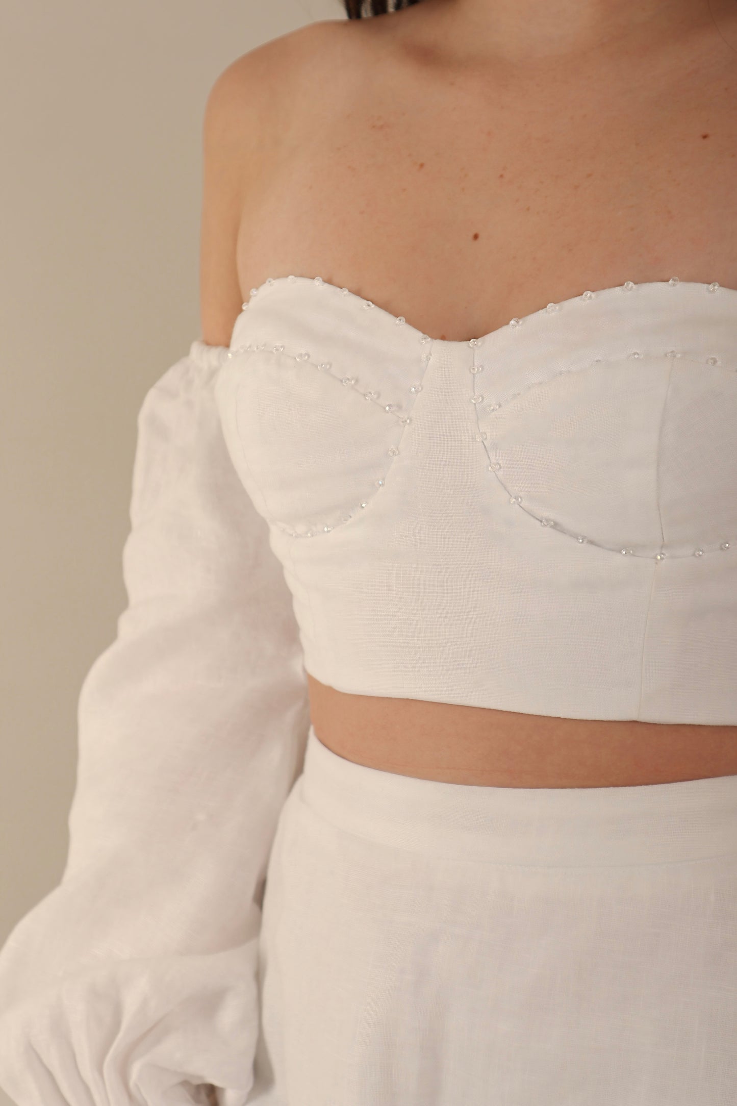 GIHON SET SKIRT WHITE