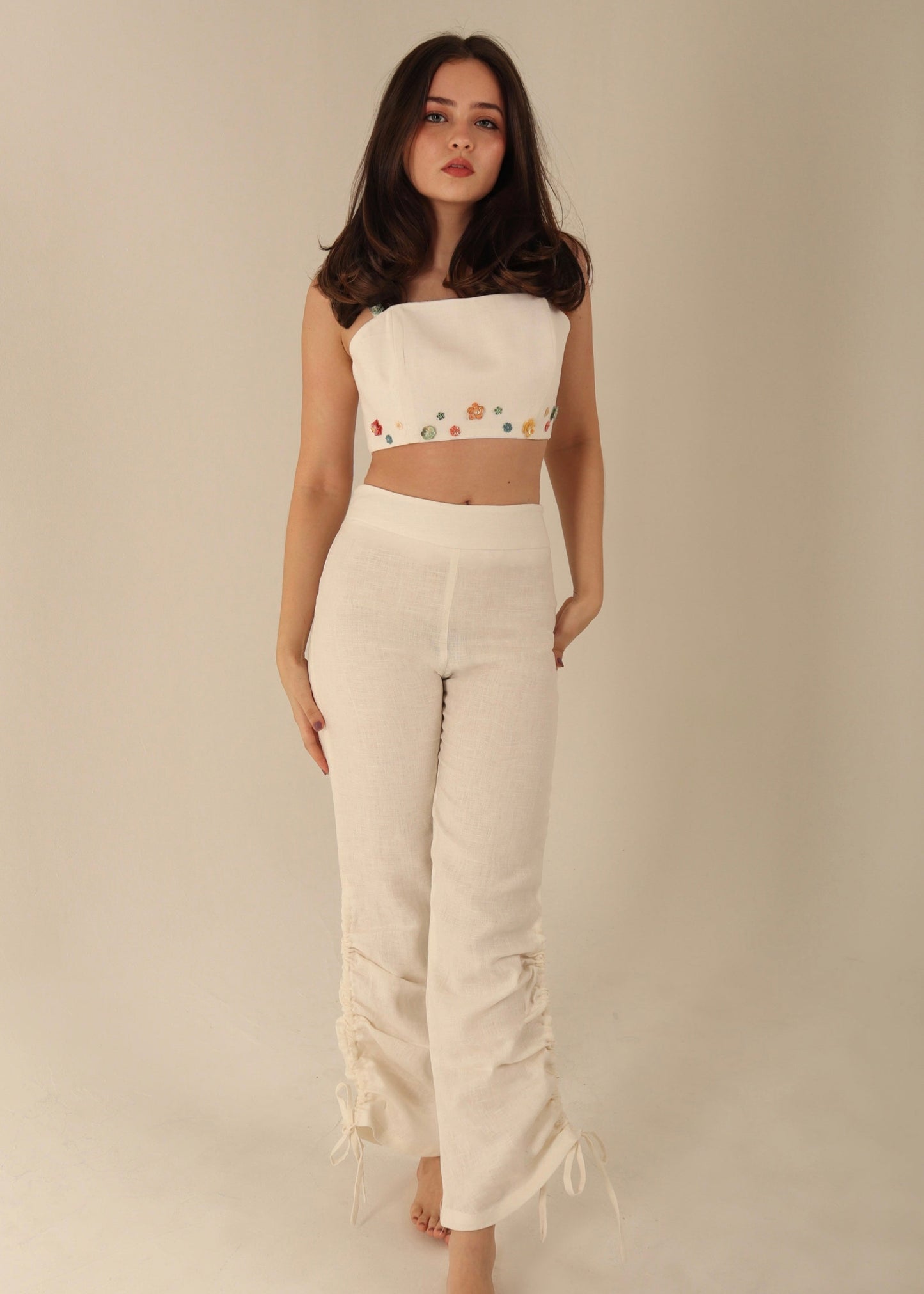 GIHON PANTS WHITE