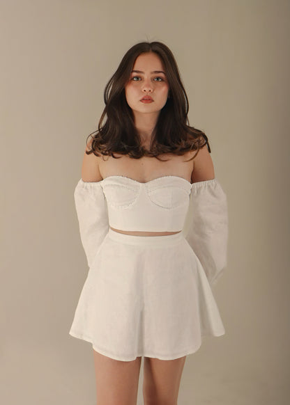 GIHON SET SKIRT WHITE