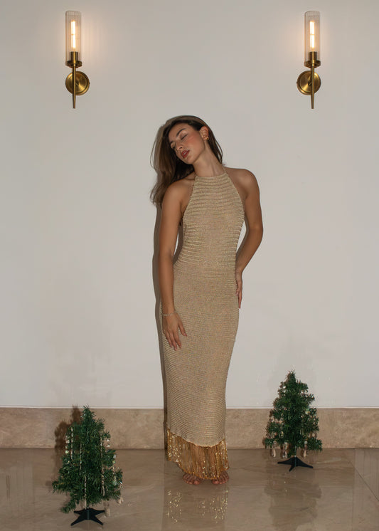 SHEBA DRESS GOLD