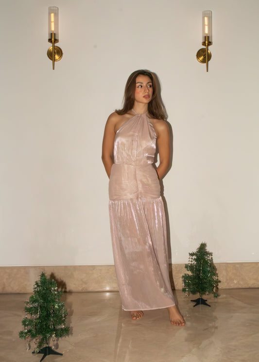 GRACE DRESS PALE PETAL